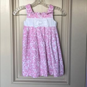Luli and me pink rose dress